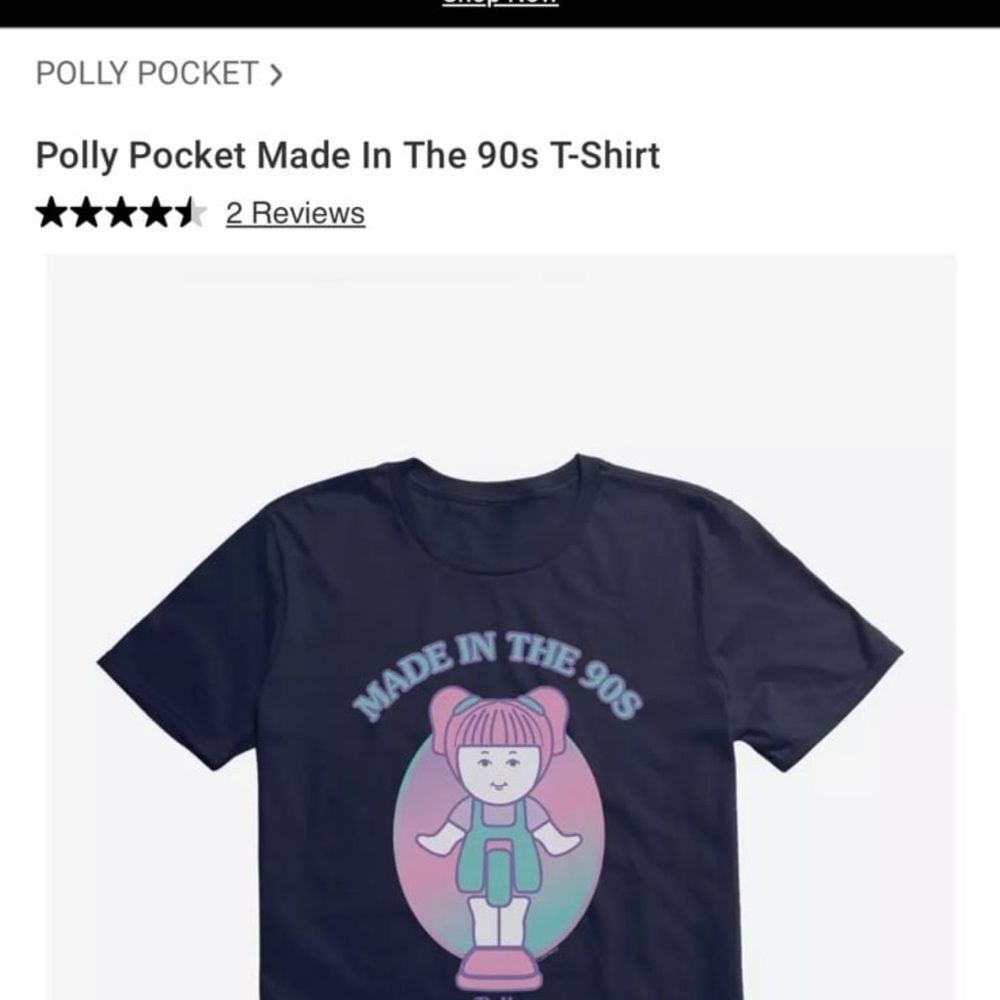 Polly pocket 'Made In The 90s' T-Shirt 2X NEW